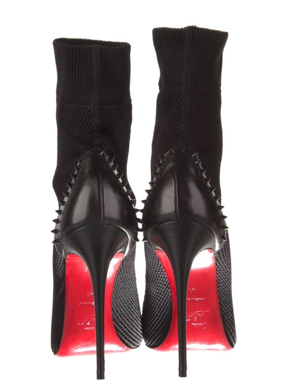 Christian Louboutin Studded Accents Sock Boots
